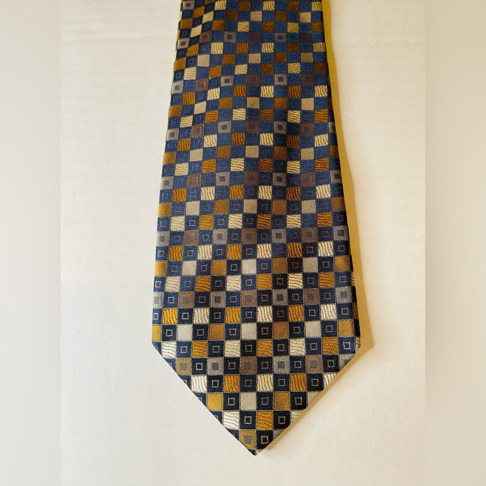 Tino Cosma Geometric Silk Tie